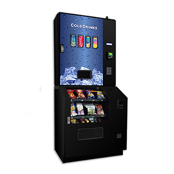 combo vending machine with wall mount or snack cabinet