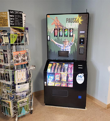 free vending machine for happy staff and happy customers at client location
