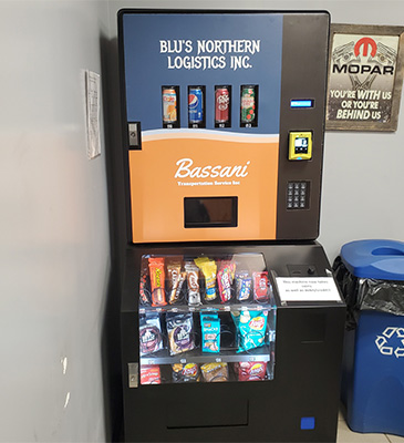 free vending machine for happy staff and happy customers at client location